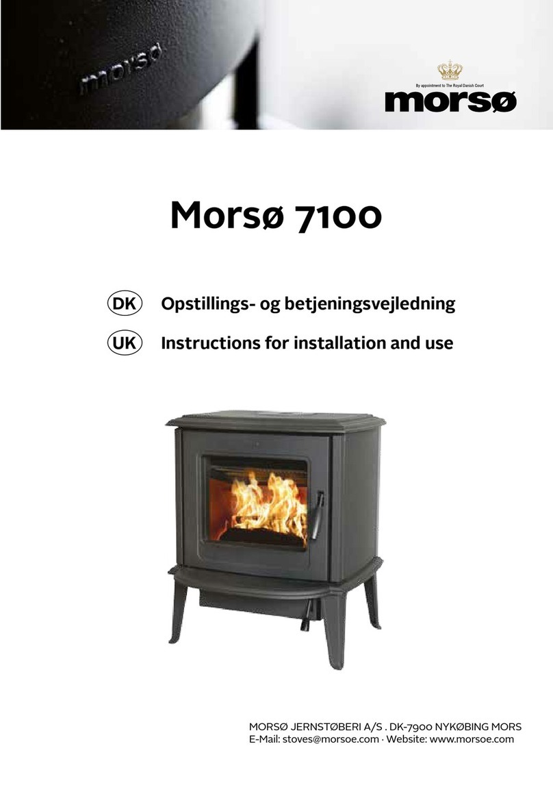 Morso 7100 Instructions for installation and use