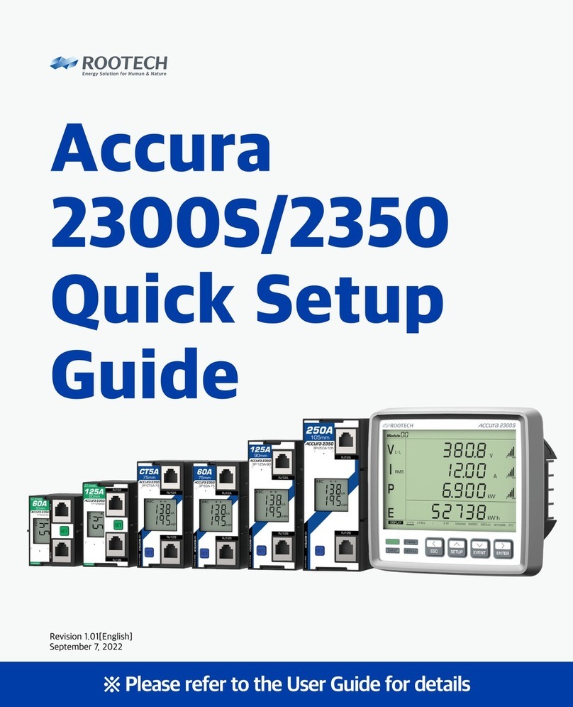 ROOTECH ACCURA 2300S Quick setup guide