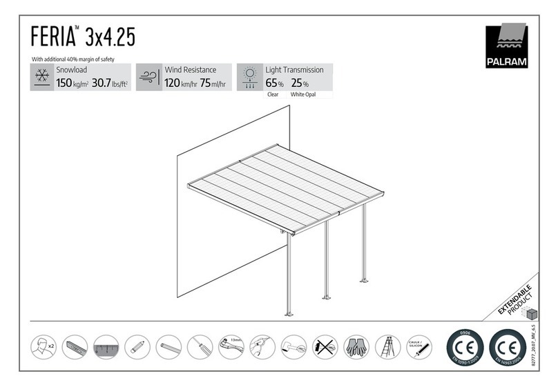 Palram FERIA 3x4.25 User manual