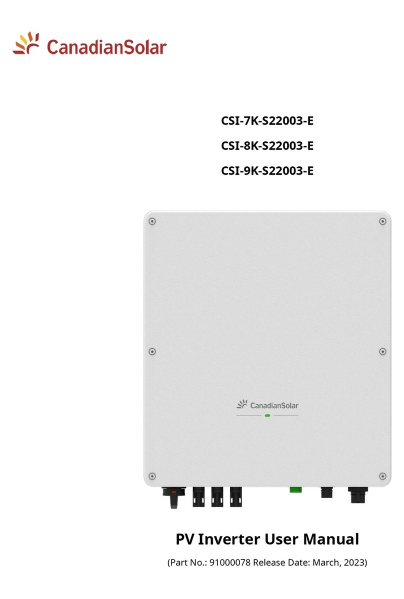 CanadianSolar CSI-7K-S22003-E user manual