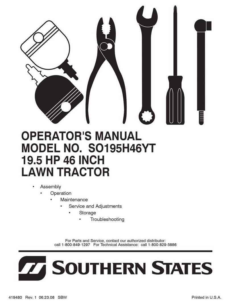 Southern States SO195H46YT Operator's manual Southern States SO195H46YT Operator's manual
