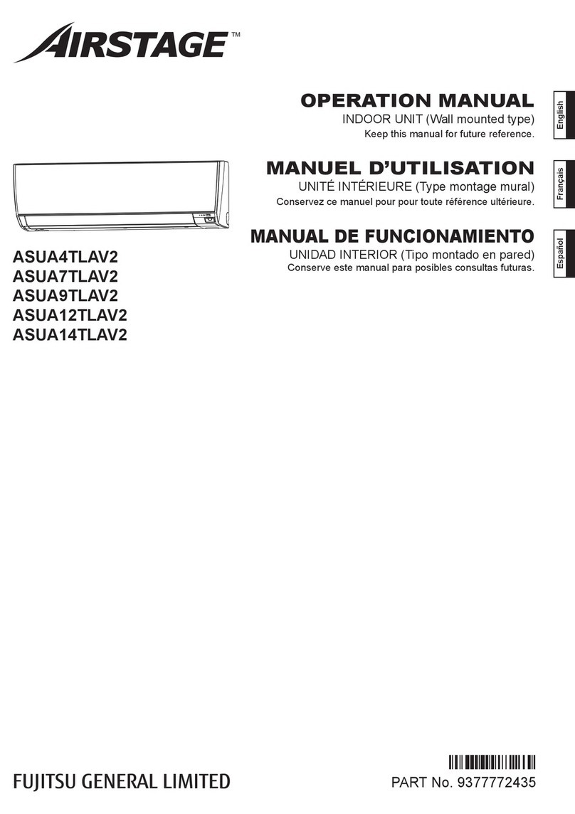 Fujitsu Airstage ASUA7TLAV2 User manual