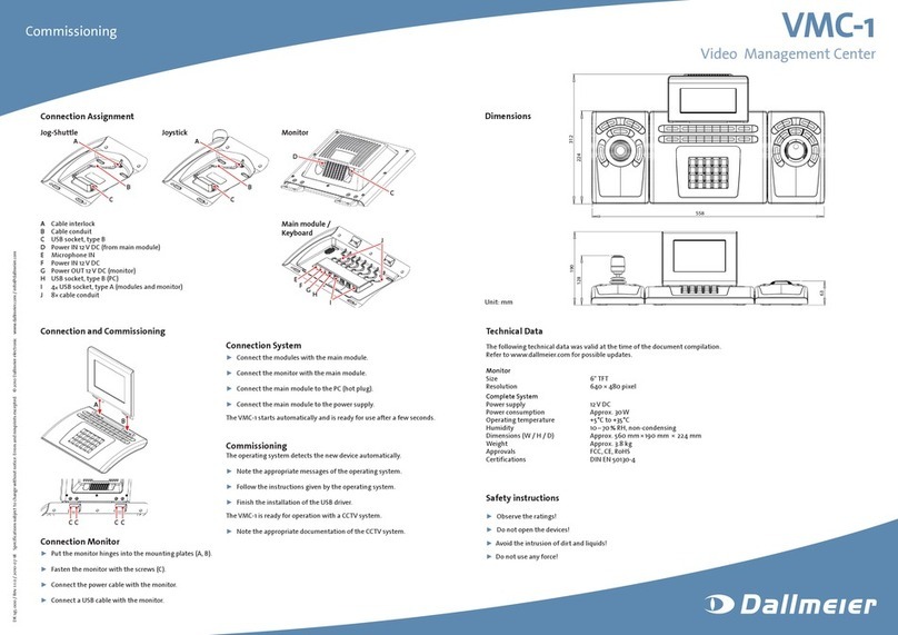 dallmeier VMC-1 User manual
