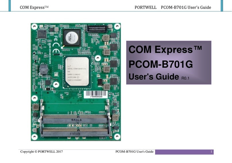 Portwell COM Express PCOM-B701G user guide