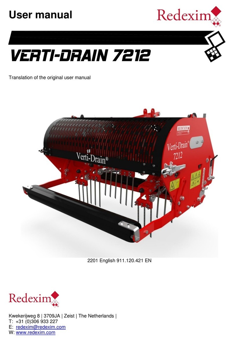 Redexim VERTI-DRAIN 7212 User manual