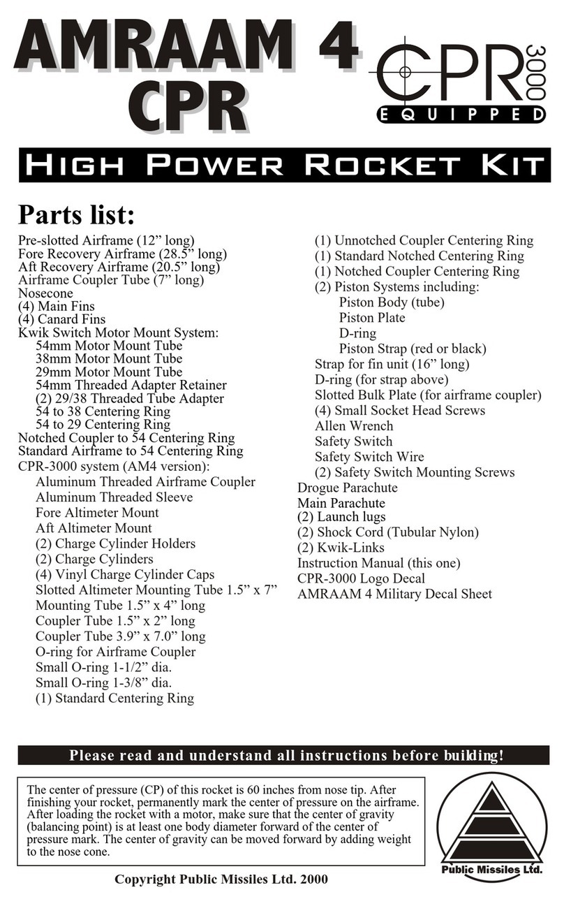 Public Missiles AMRAAM 4 CPR Instruction booklet