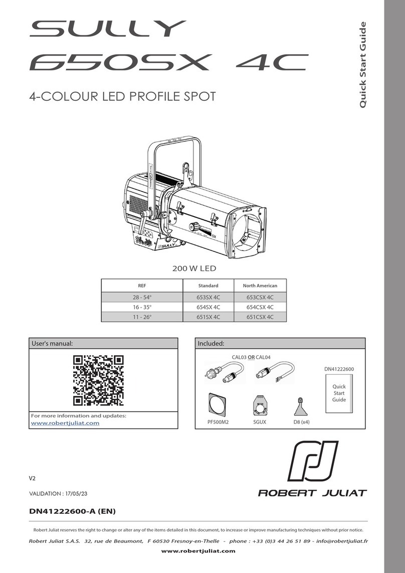 Robert Juliat SULLY 650SX 4C User manual