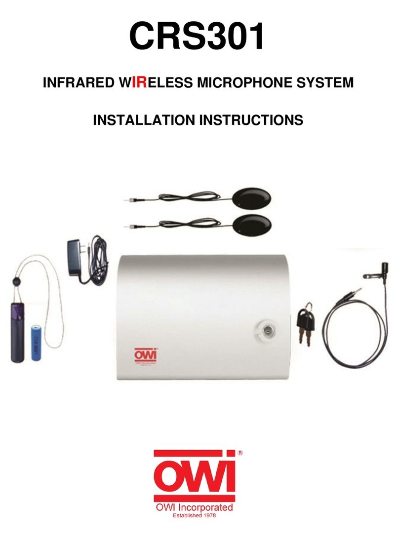 OWI CRS301-P installation instructions