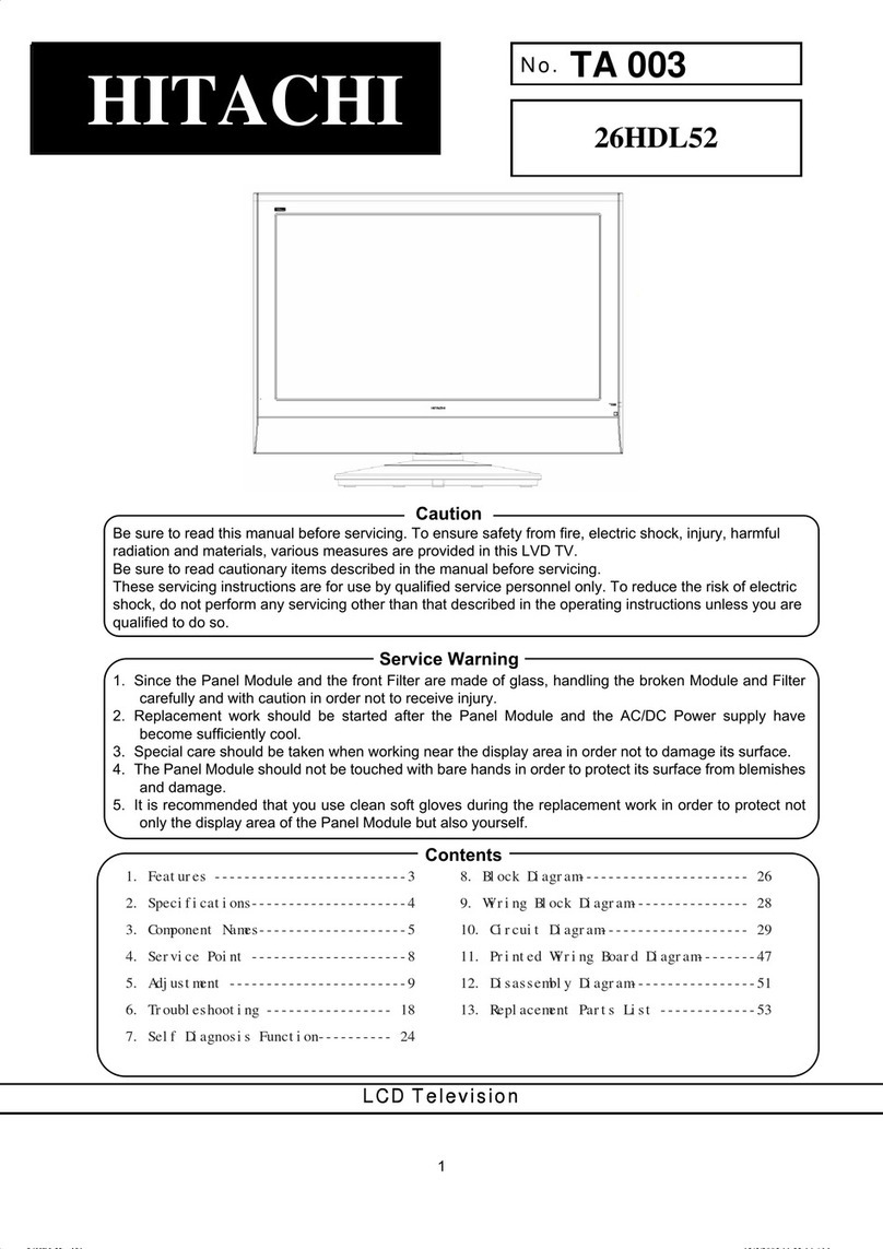 Hitachi TA 003 User manual