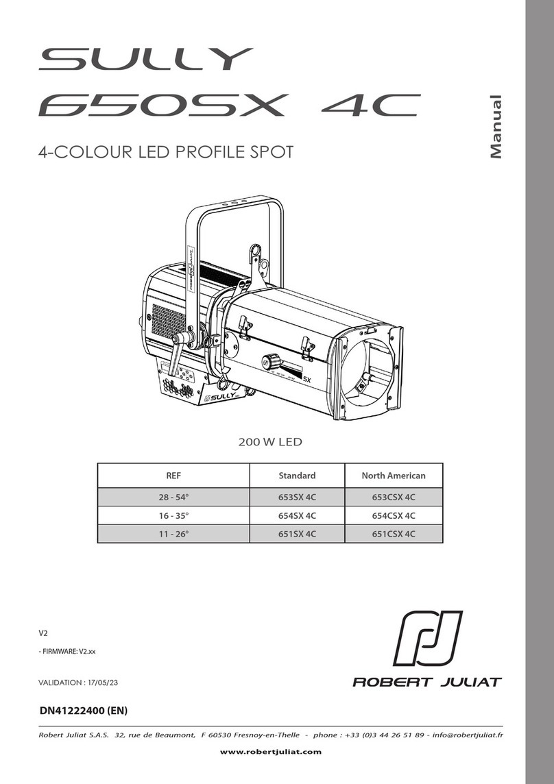 Robert Juliat SULLY 650SX 4C User manual