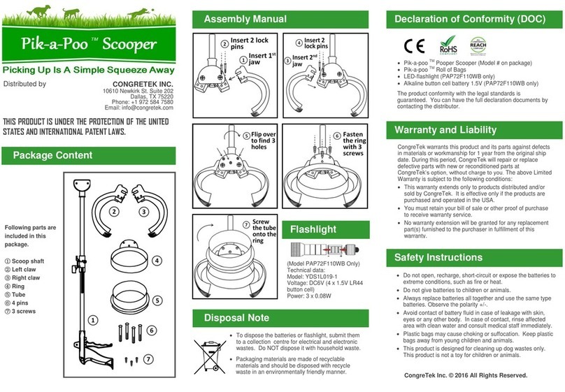 Pik-a-Poo YDS1L019-1 instructions