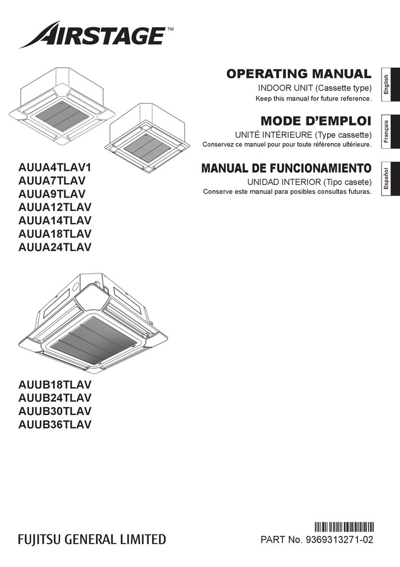 Fujitsu Airstage VR-II AUUA7TLAV operating manual Fujitsu Airstage VR-II AUUA7TLAV operating manual