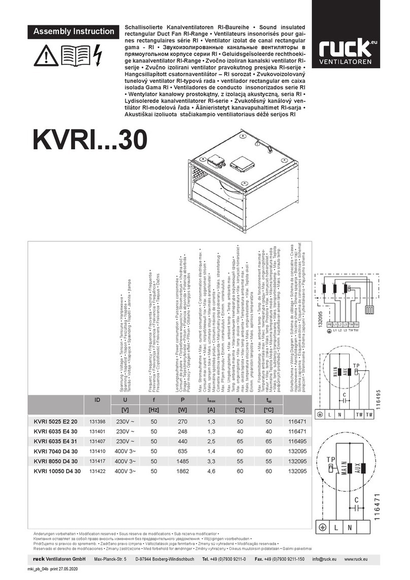 Ruck Ventilatoren KVRI 5025 E2 20 Assembly instruction