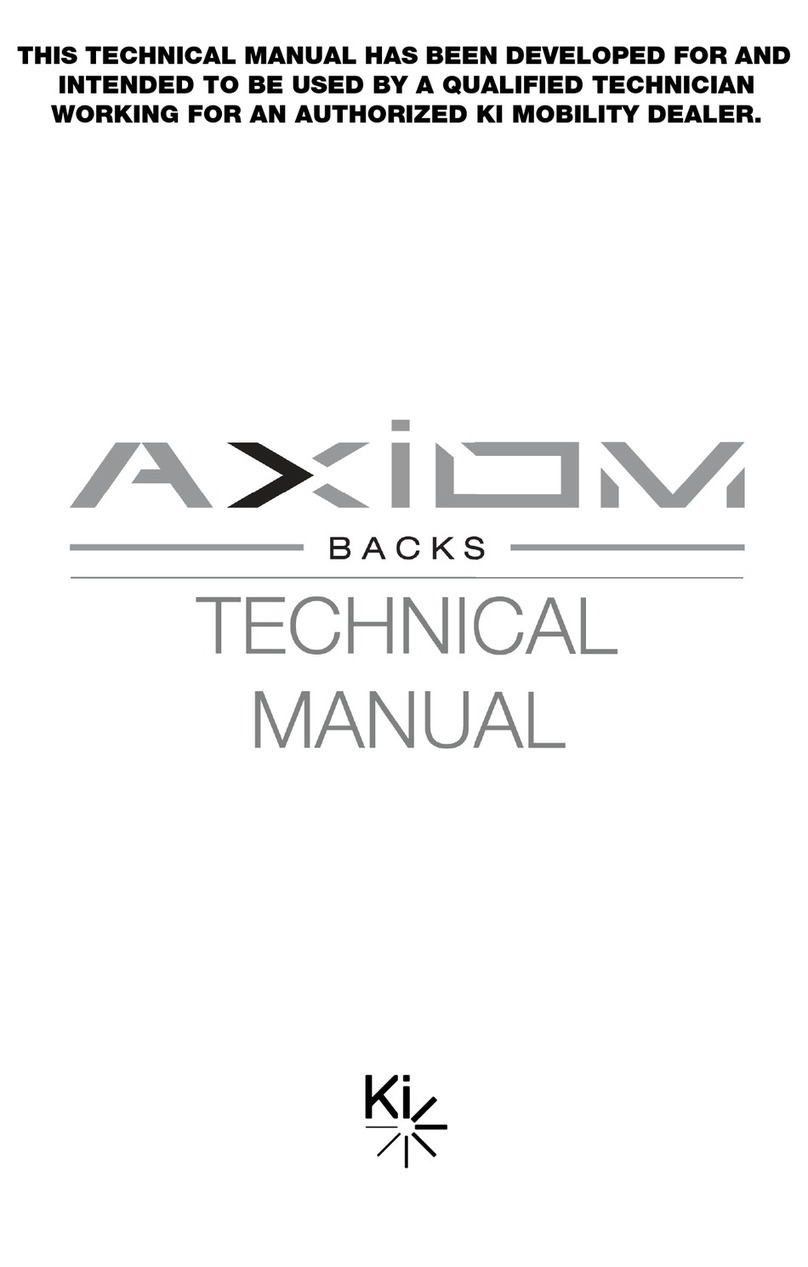 Etac Ki Mobility AXiOM BACKS User manual