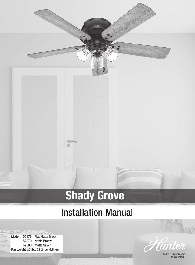Hunter Shady Grove User manual