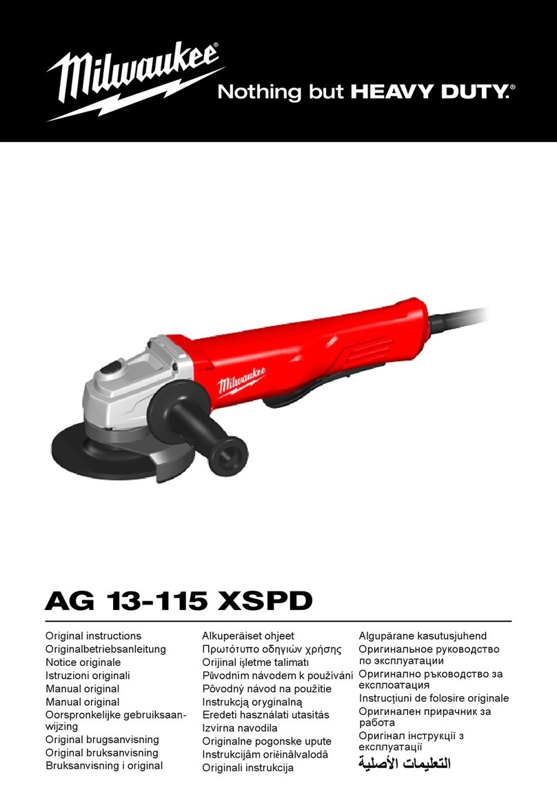 Milwaukee AG 13-115 XSPD Original instructions