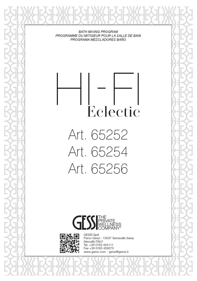 Gessi HI-FI Eclectic 65252 User manual