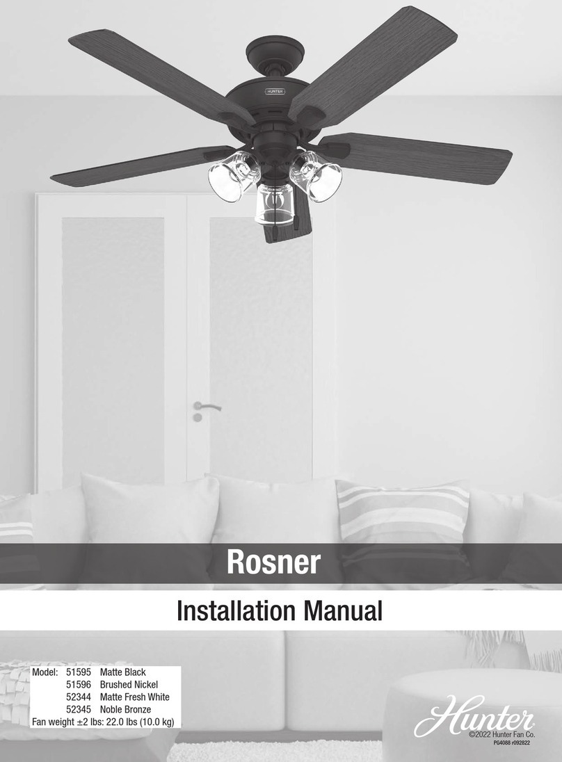 Hunter Rosner installation manual