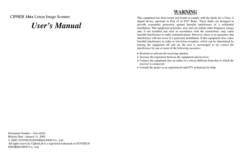 Syntech Information Cipher 14 Series User manual
