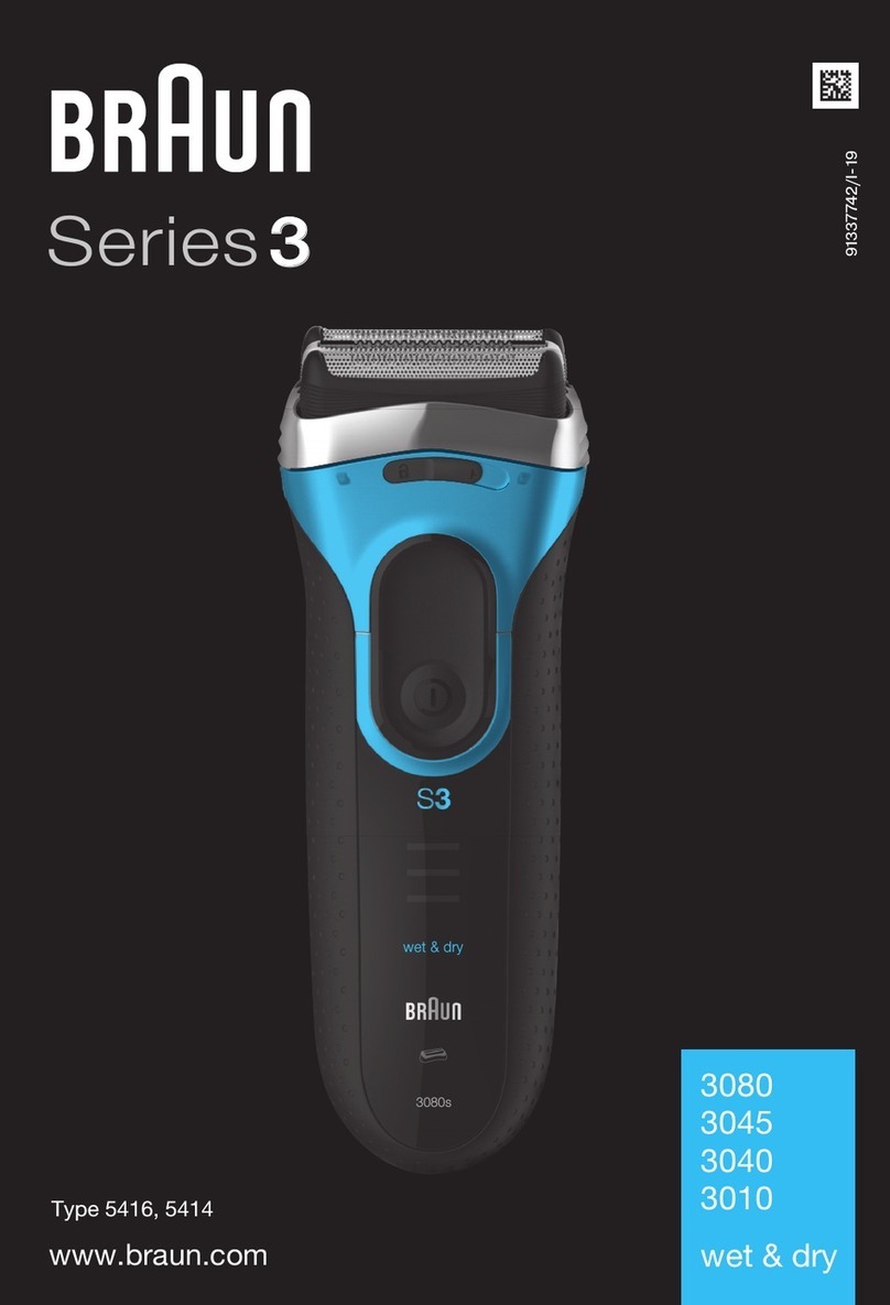 Braun wet & dry 3080 User manual