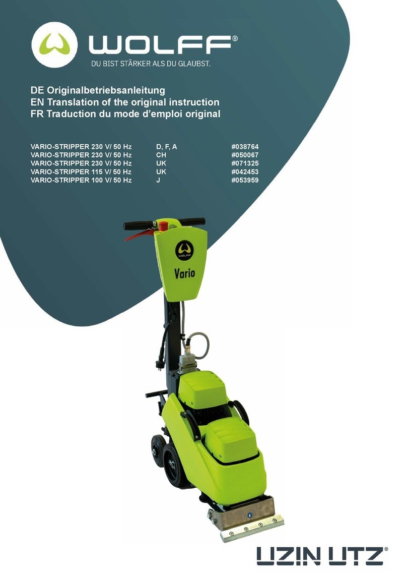 Uzin Utz WOLFF VARIO-STRIPPER Operating and installation instructions