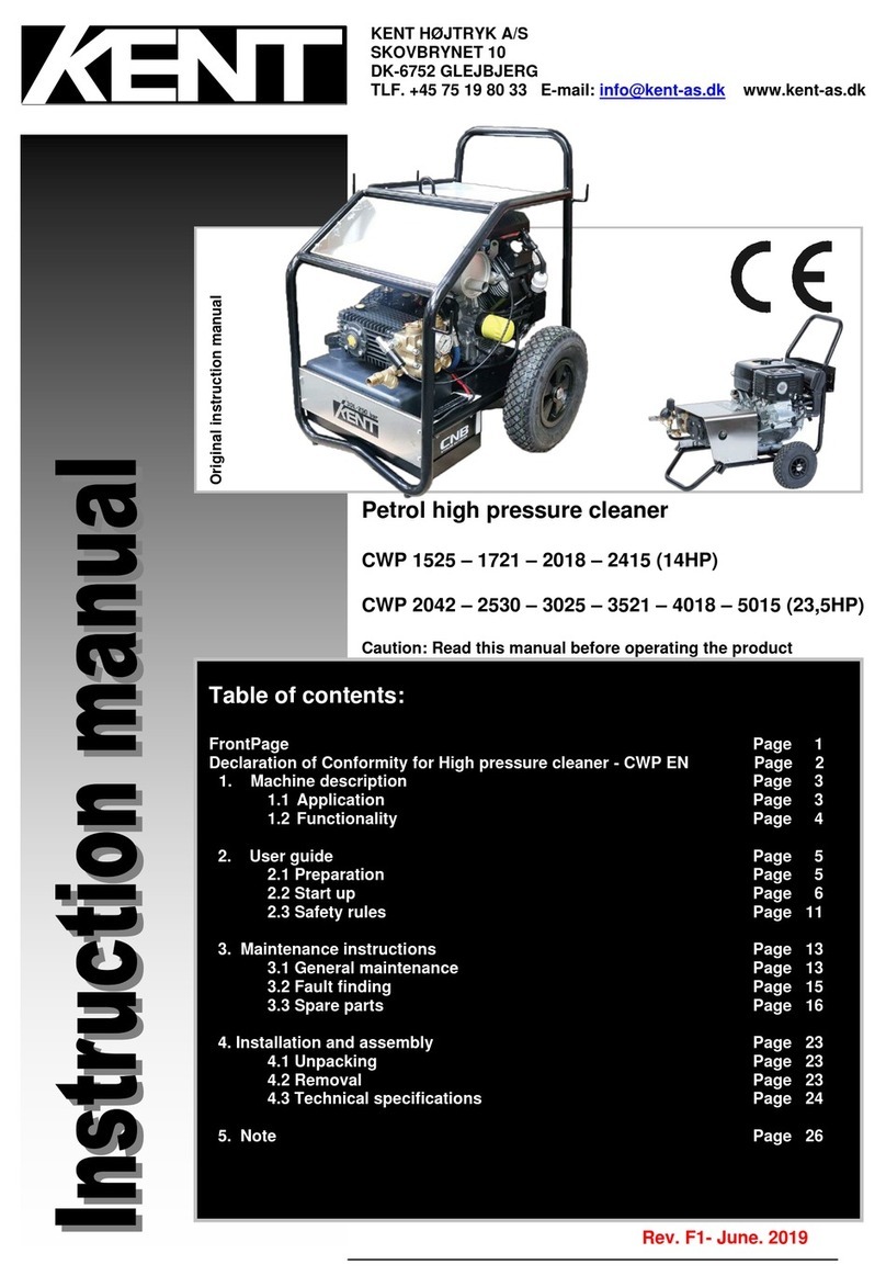 KENT CWP 1525 instruction manual