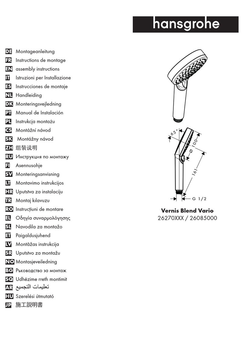 Hans Grohe Vernis Blend Vario 26270 Series User manual