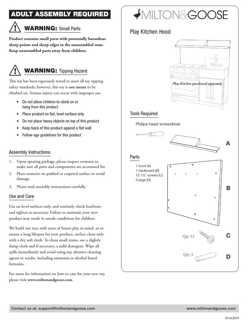 Milton & Goose Play Kitchen Hood instructions