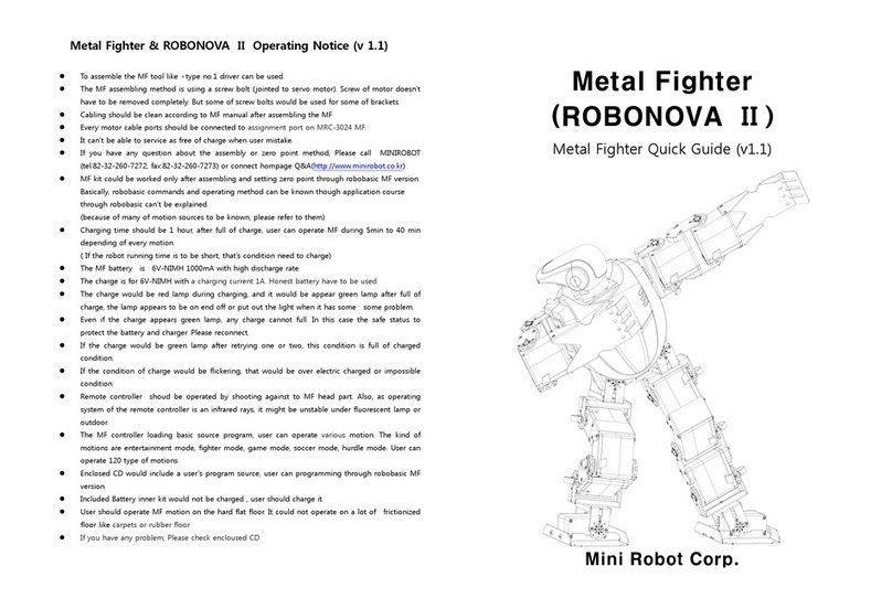 Mini Robot Metal Fighter quick guide