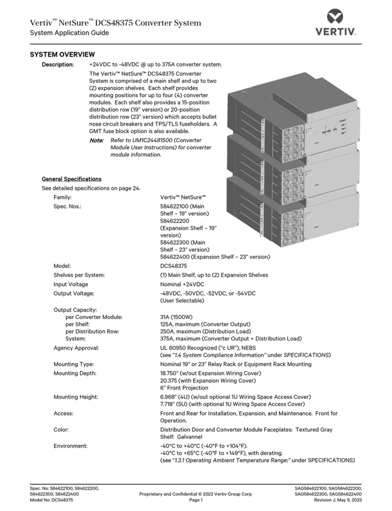 Vertiv NetSure DCS48375 User guide