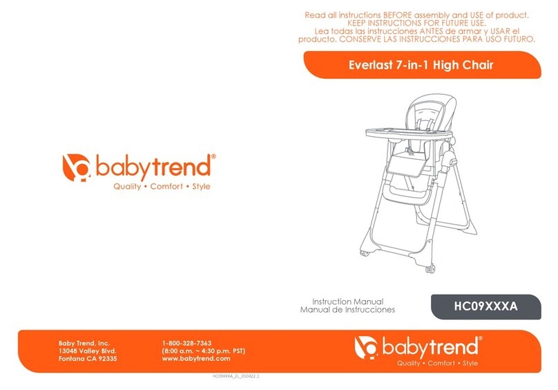 Baby Trend Everlast HC09 A Series instruction manual