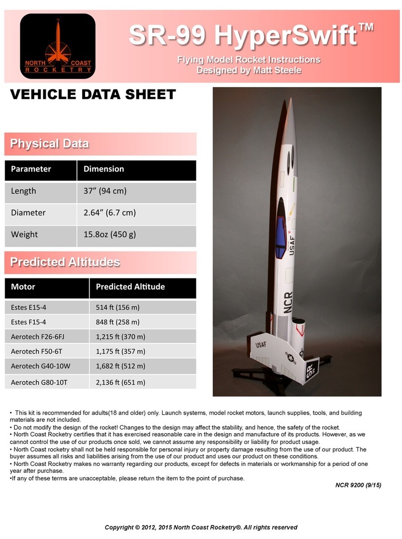 NORTH COAST ROCKETRY HyperSwift SR-99 instructions
