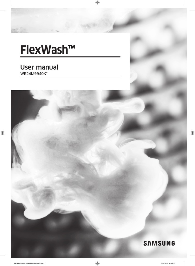 Samsung FlexWash WR24M9940K Series user manual