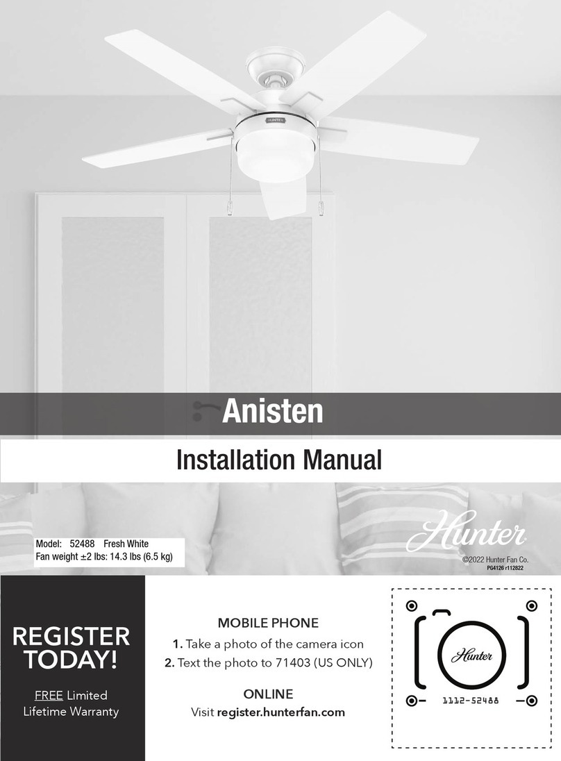 Hunter Anisten installation manual