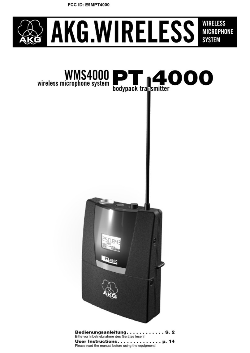 AKG PT 400 User instructions