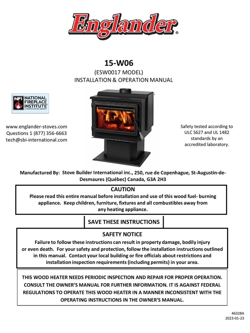 Englander 15-W06 Installation & operation manual