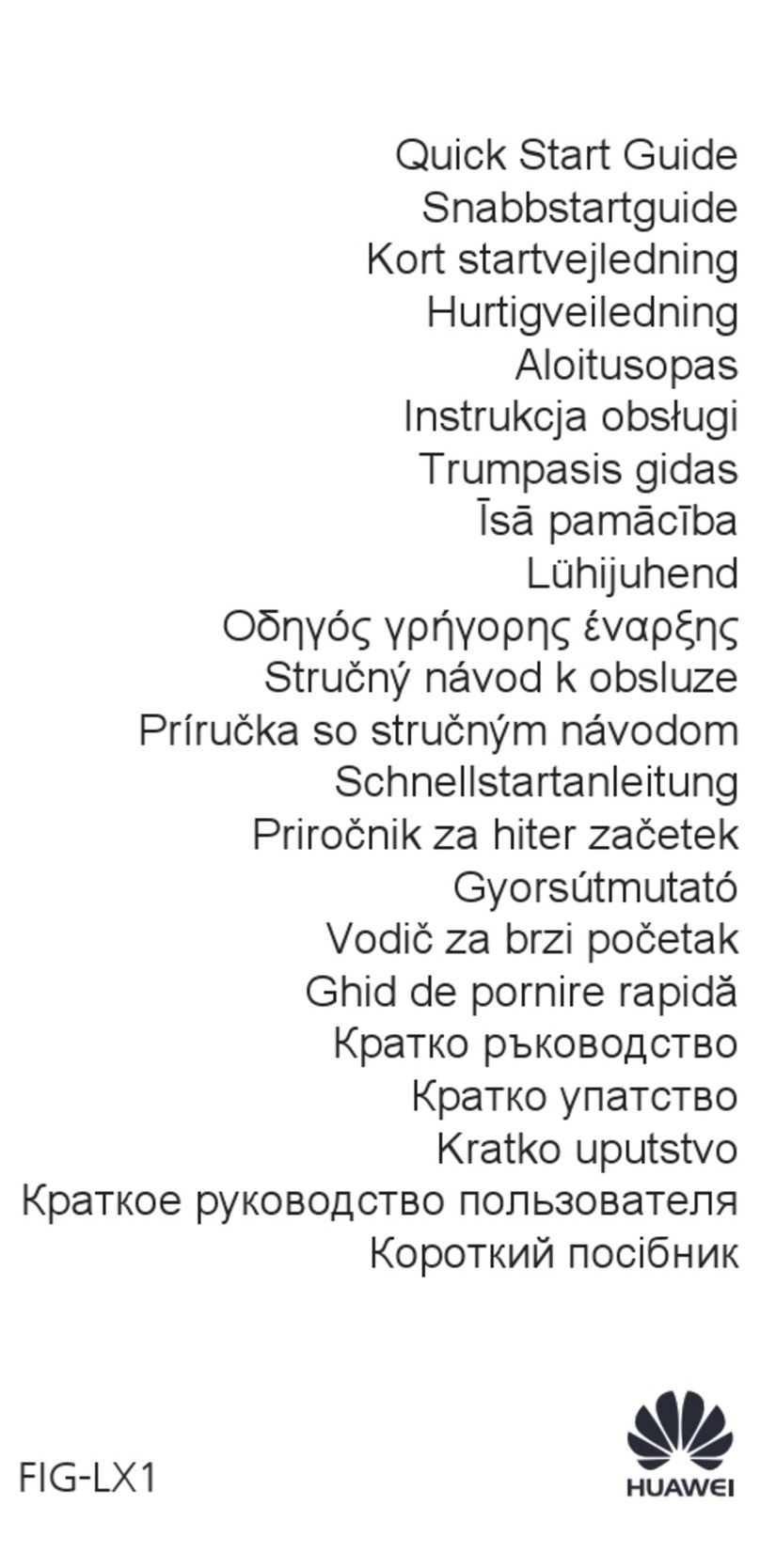 Huawei FIG-LX1 User manual