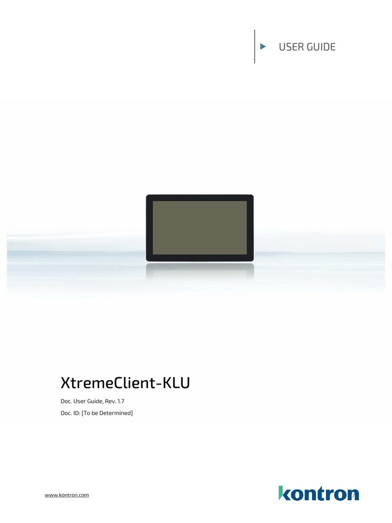 Kontron XtremeClient-KLU User manual Kontron XtremeClient-KLU User manual