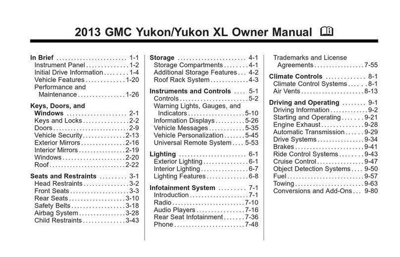 GMC Yukon XL 2013 owner's manual