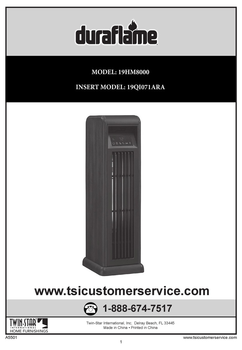 Twin-Star International duraflame 19HM8000 manual