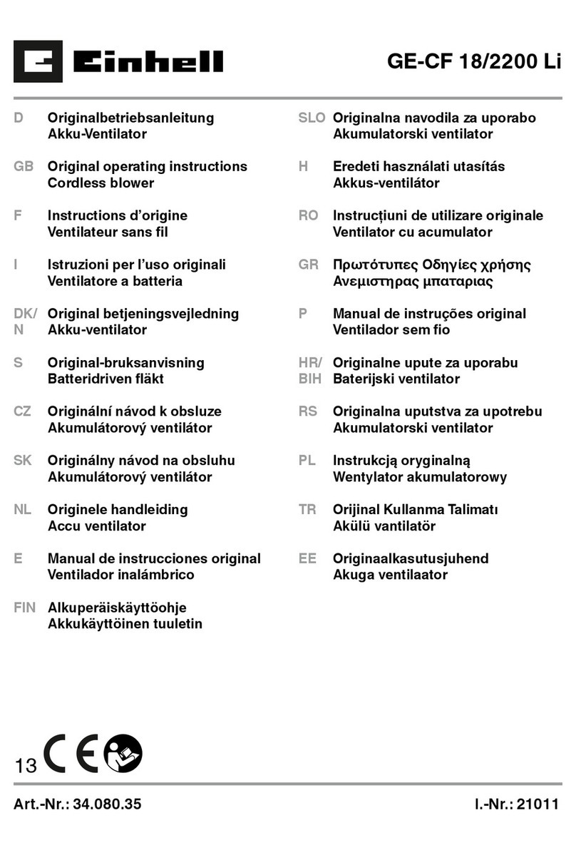 EINHELL GE-CF 18/2200 Li Original operating instructions