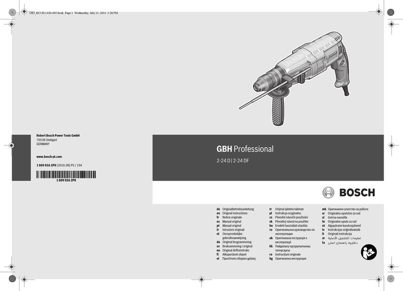 Bosch GBH 2-24 DF User manual