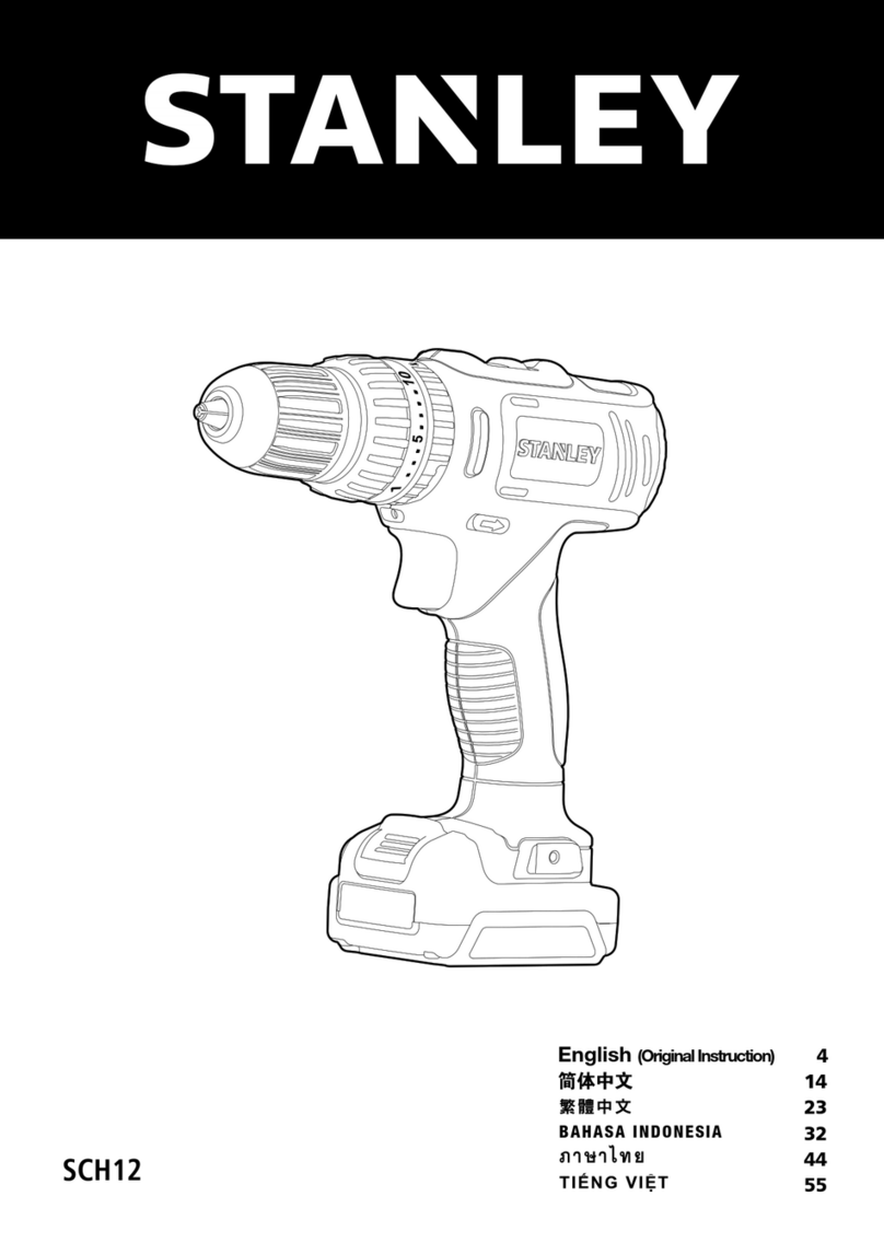 Stanley SCH12 Operation instructions
