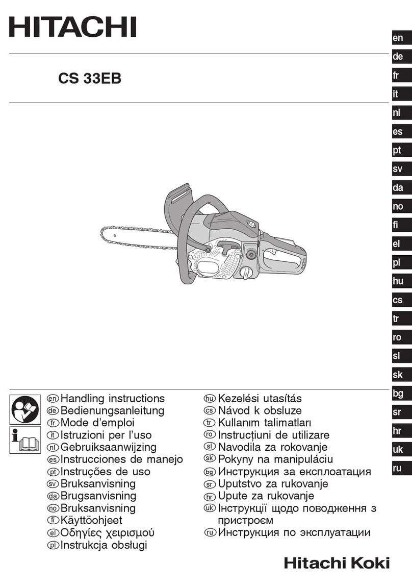 Hitachi CS 33EB User manual