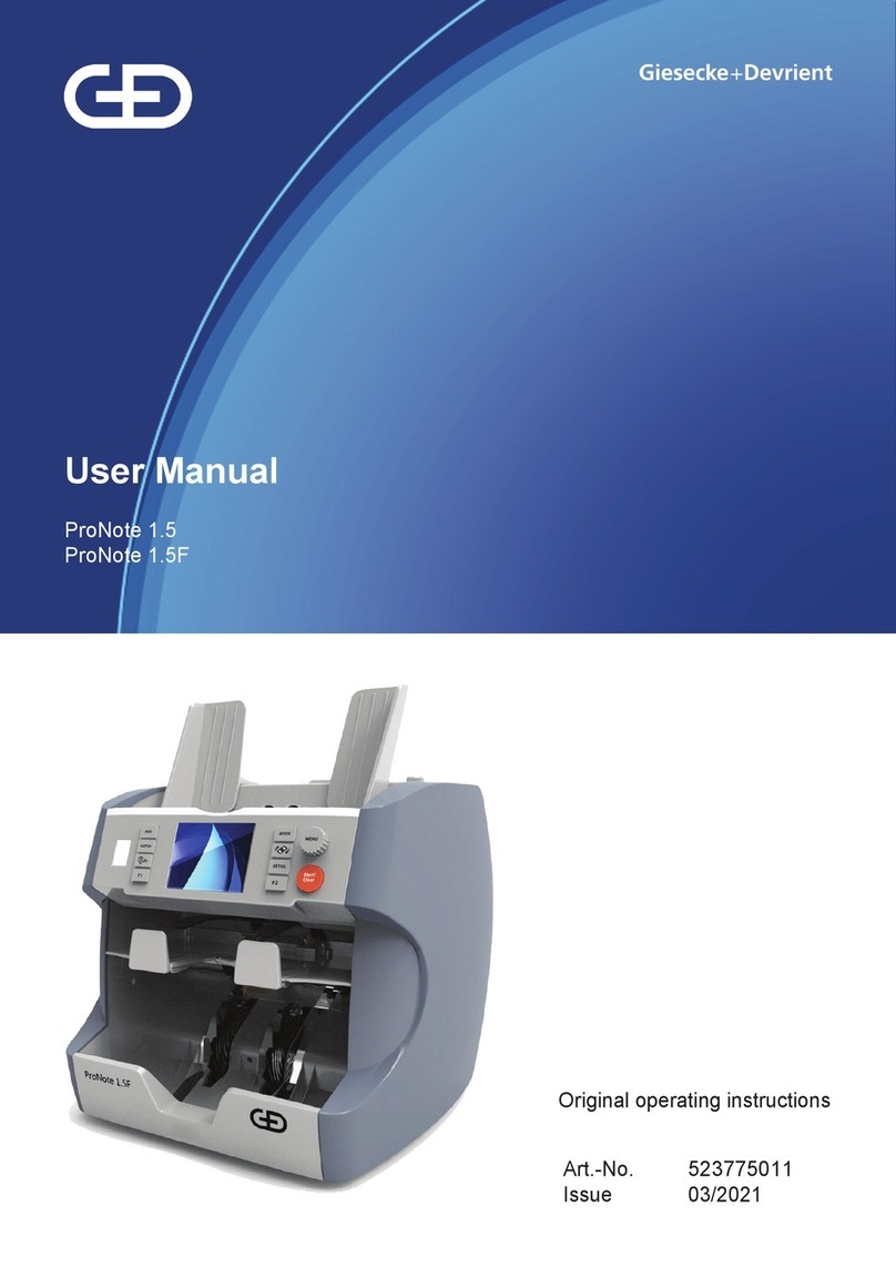 Giesecke & Devrient ProNote 1.5 User manual