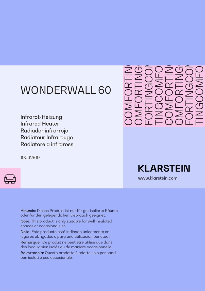 Klarstein WONDERWALL 60 User manual Klarstein WONDERWALL 60 User manual