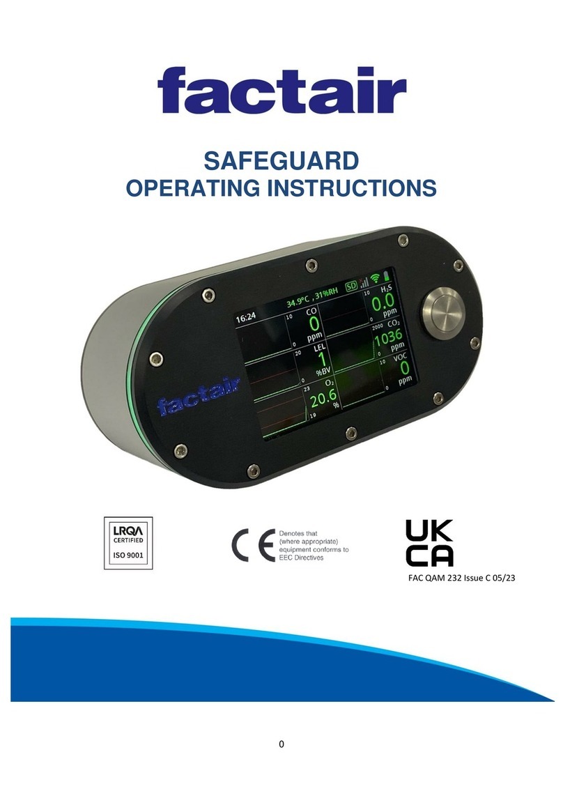 Factair SAFEGUARD operating instructions