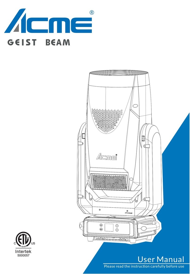 ACME GEIST BEAM User manual