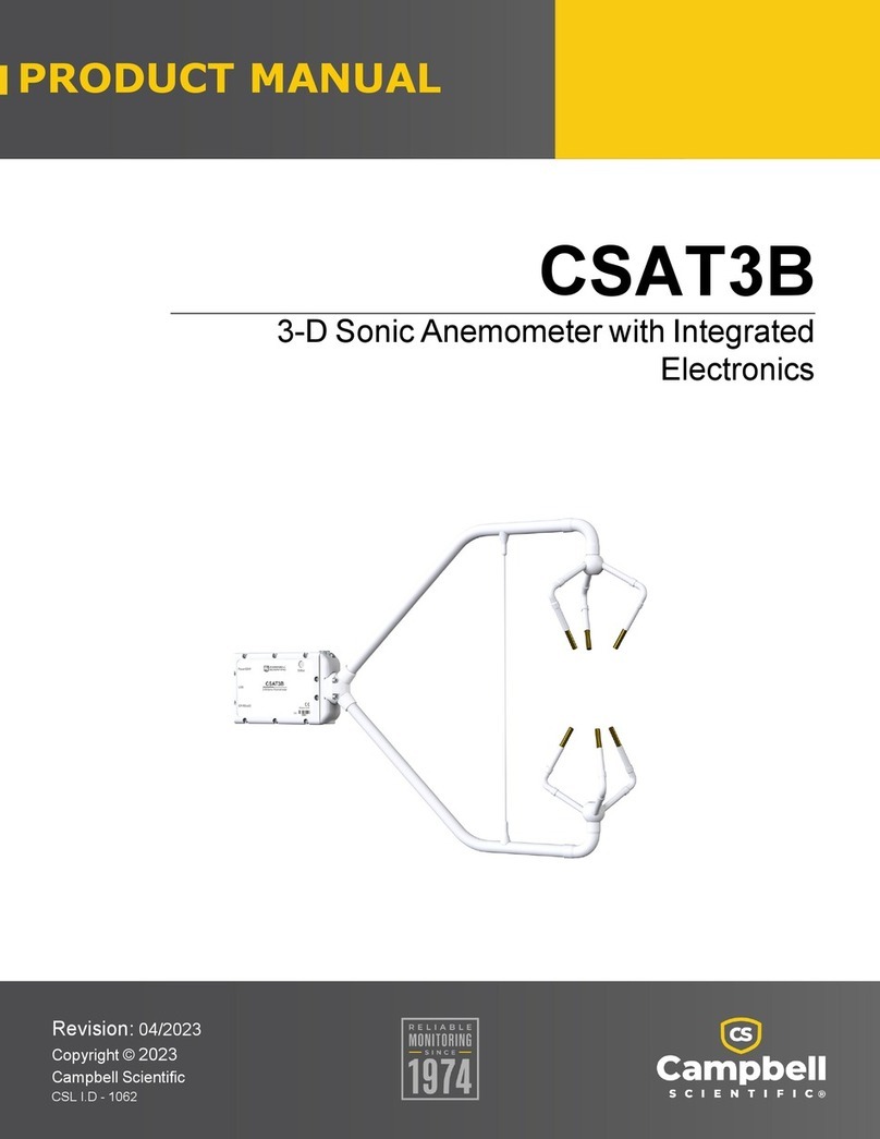 Campbell CSAT3B User manual Campbell CSAT3B User manual