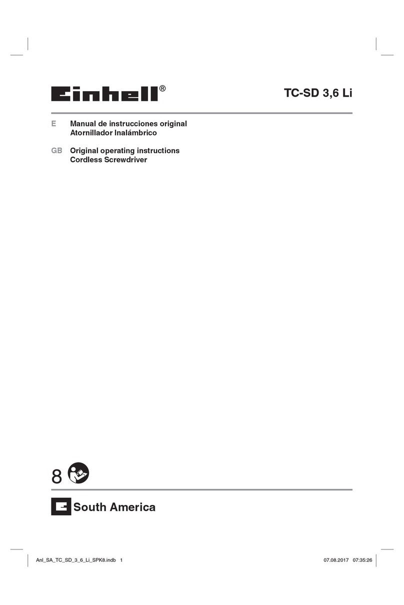 EINHELL TC-SD 3,6 Li operating instructions